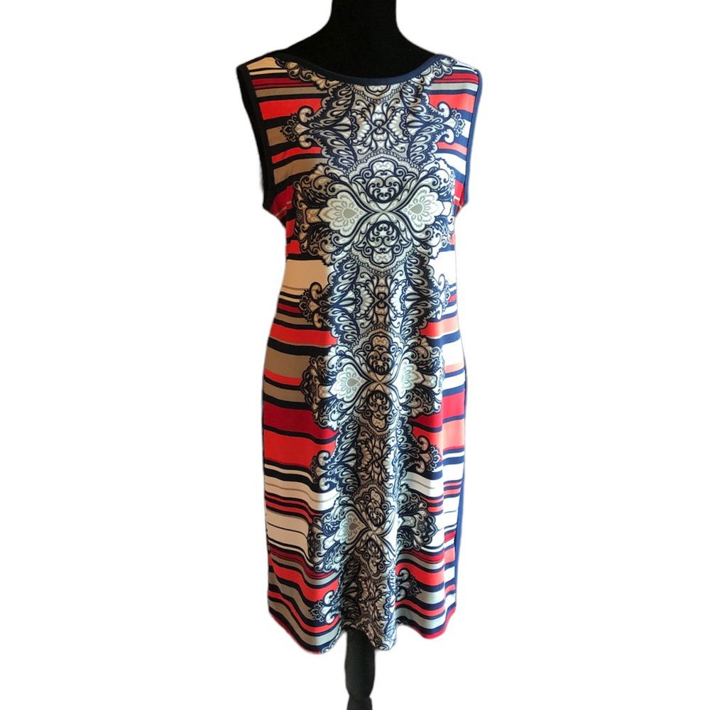 Banana Republic Damask Pattern and Striped Dress size medium